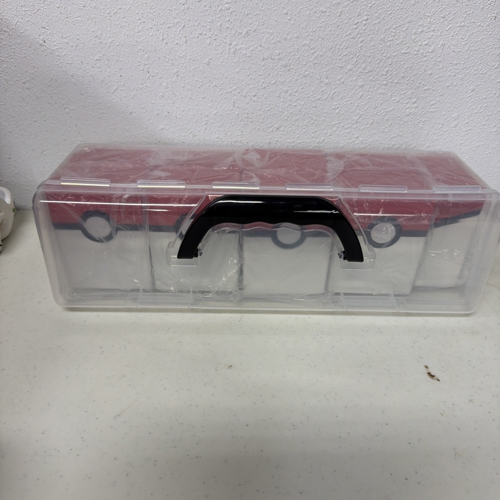 organizer box featuring a red-and-white Poké Ball